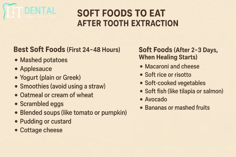 soft foods to eat after tooth extraction
