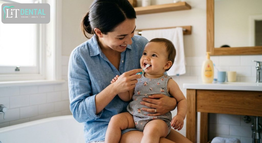 Brushing Babies Teeth