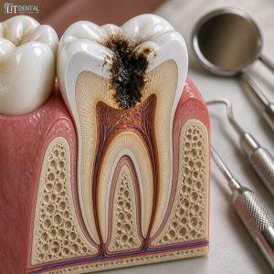 What does a cavity look like
